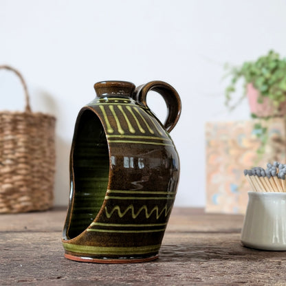 Studio Pottery Open Candleholder