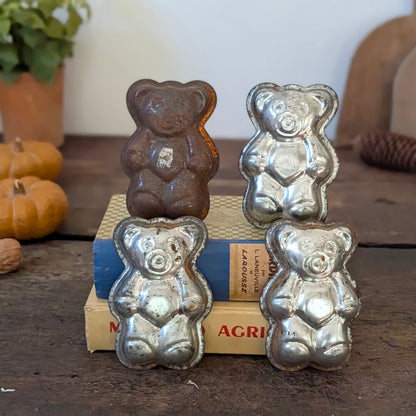 Set of Four Teddy Bear Moulds