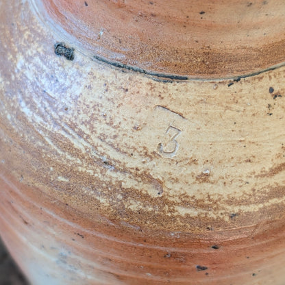 Large French Terracotta Jug with Soft Pink Wash