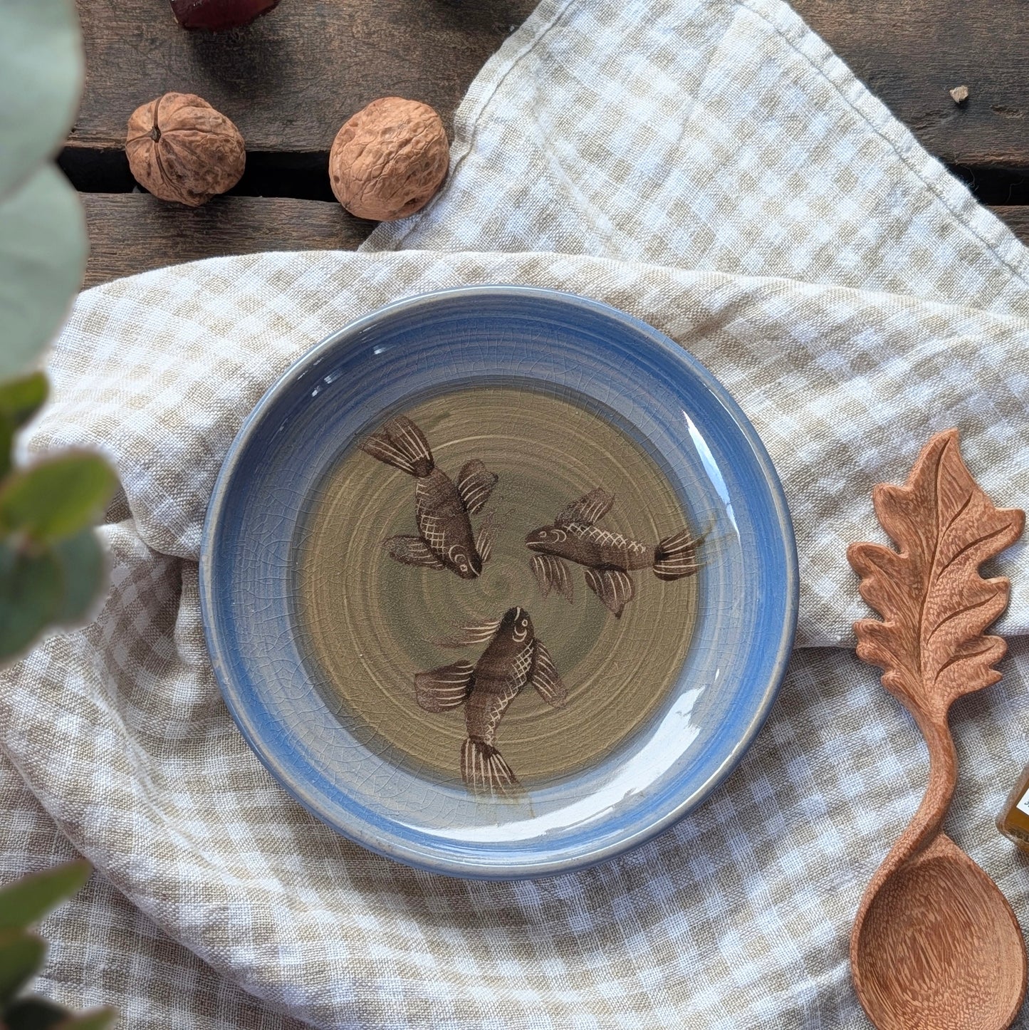 Milland Pottery Studio Pottery Fish Dish