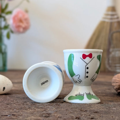 Pair of Vintage Novelty Egg Cups, Japan
