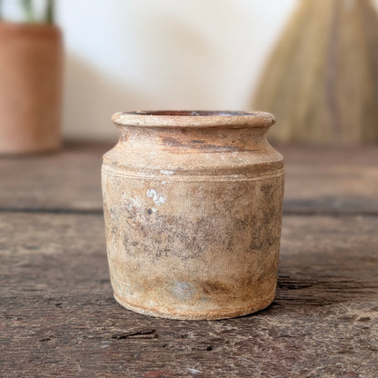 Small Rustic Stoneware Pot