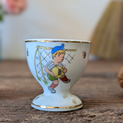 Vintage French Porcelain Children's Egg Cup