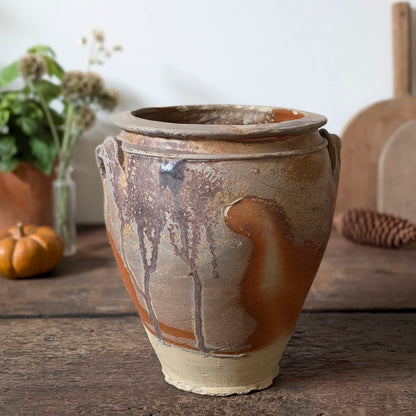 French Confit Pot with Swirl Glaze