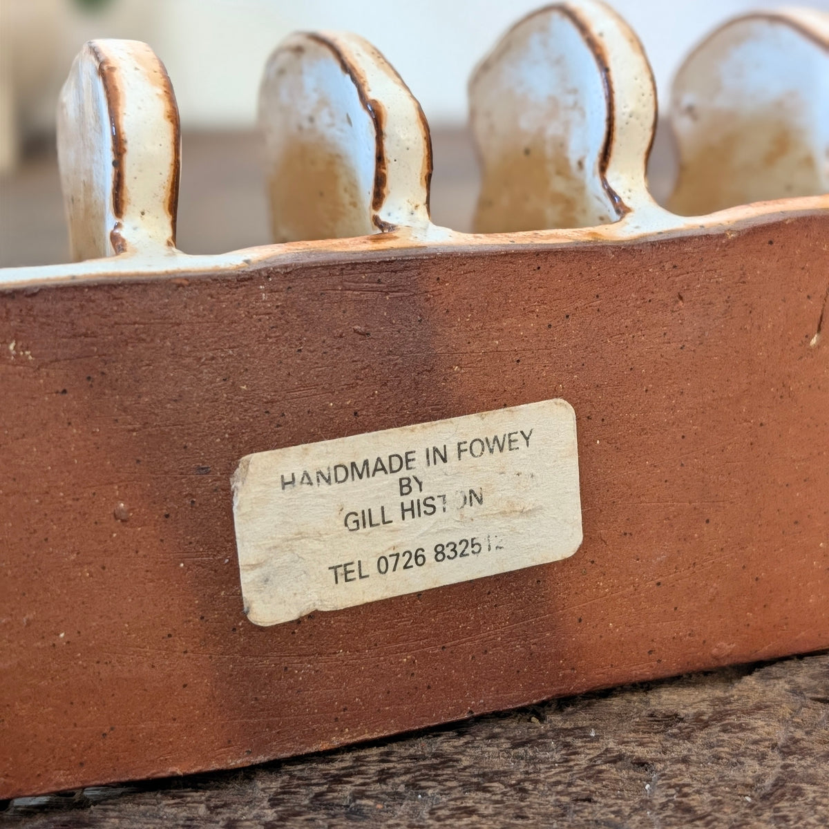 Studio Pottery Ceramic Elephant Toast Rack