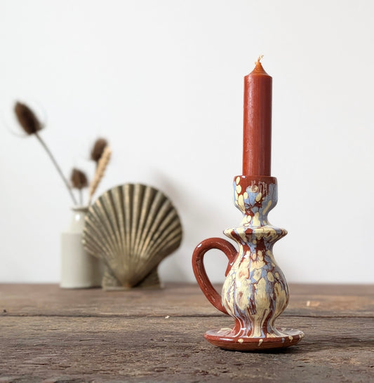 Swirl Ceramic Candle Holder