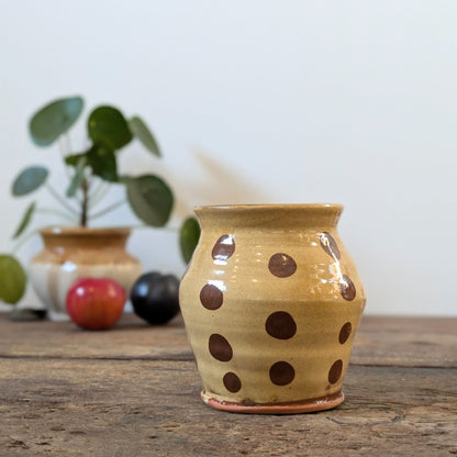 Polka Dot Ceramic Studio Pot