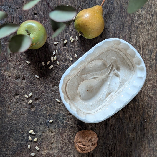 Antique Wedgwood Ironstone Pear Jelly Mould