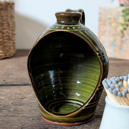 Studio Pottery Open Candleholder