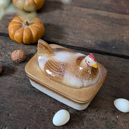Chicken Ceramic Lidded Dish