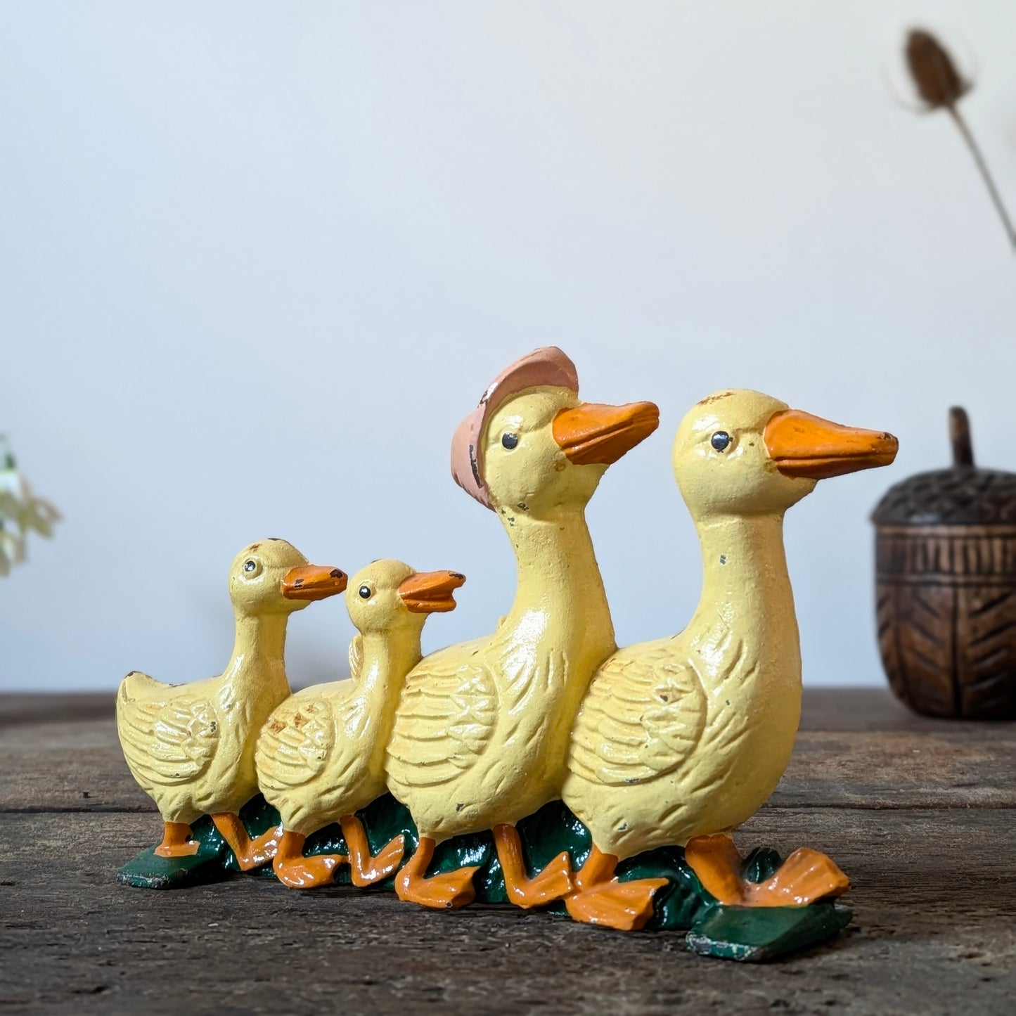 Cast Iron Geese Door Stop