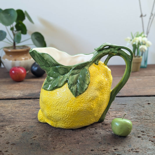 Ceramic Lemon Pitcher Jug