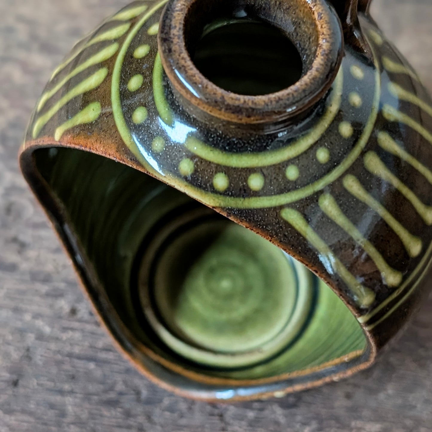 Studio Pottery Open Candleholder