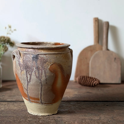 French Confit Pot with Swirl Glaze