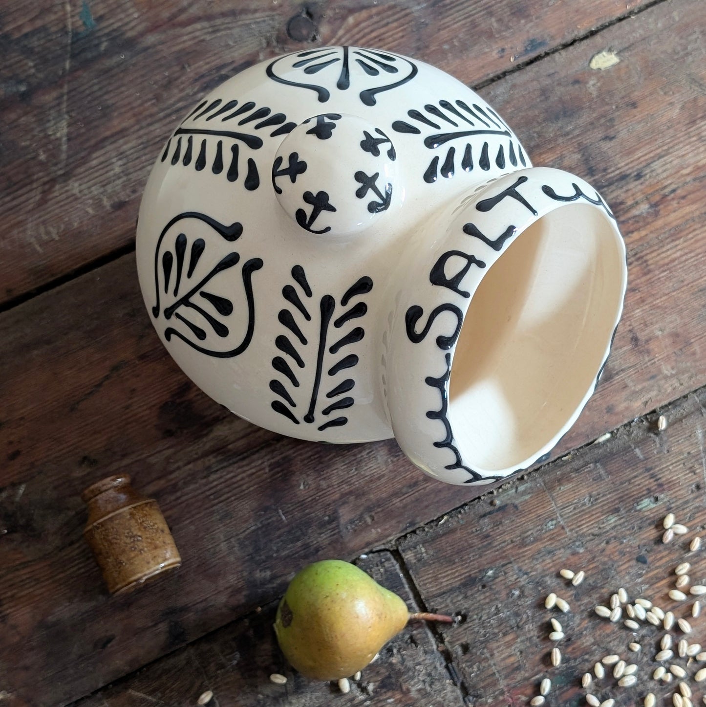 Mashay Pottery Slipware Salt Pig