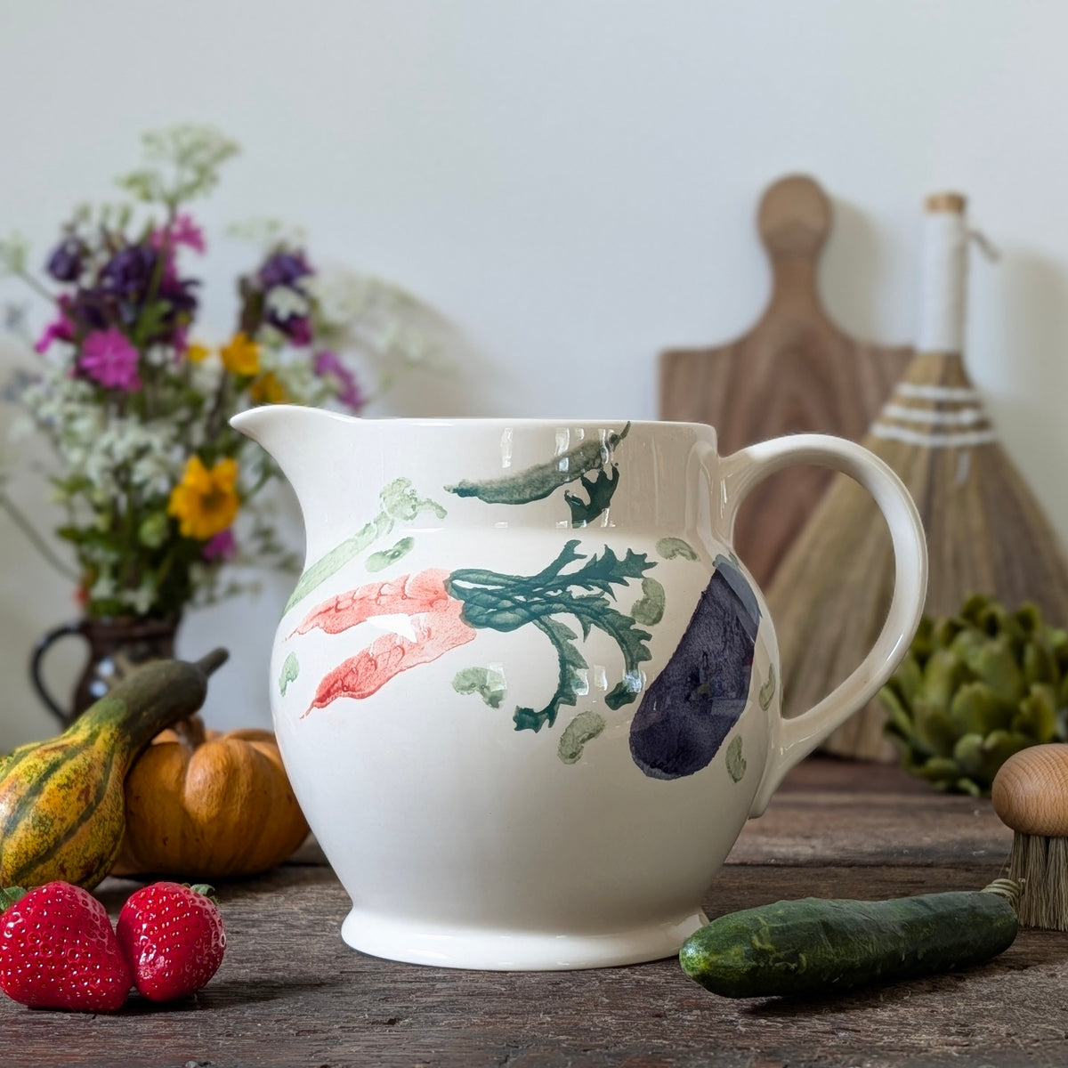 Early Emma Bridgewater Vegetable Large Jug, 1986
