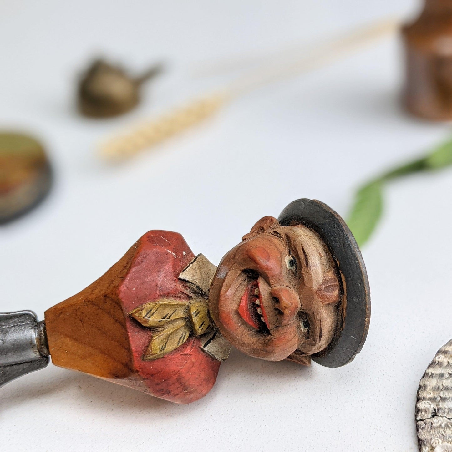 Black Forest Wooden Carved Bottle Opener