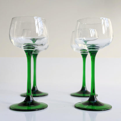 Luminarc Green Stemmed Glasses (Set of 4)