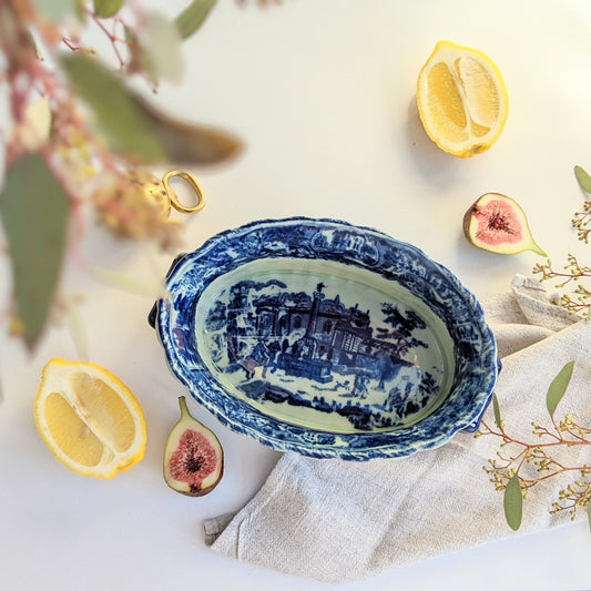 Blue and White Dish