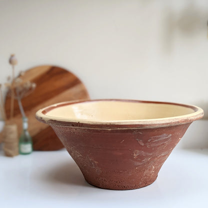 Antique French Tian Earthenware Bowl