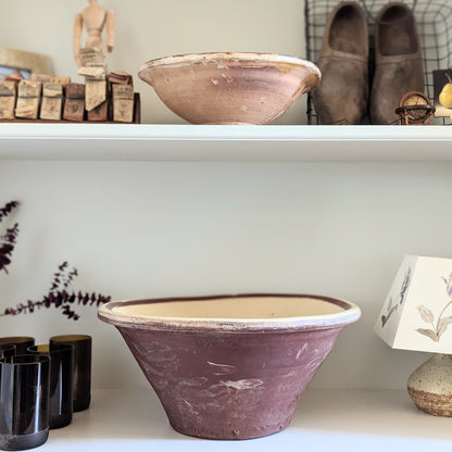 Antique French Tian Earthenware Bowl