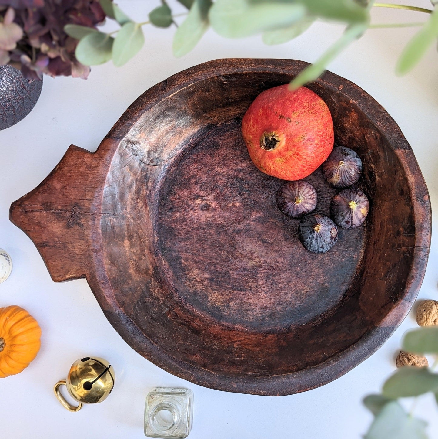 Rustic Hand-carved Wooden Bowl