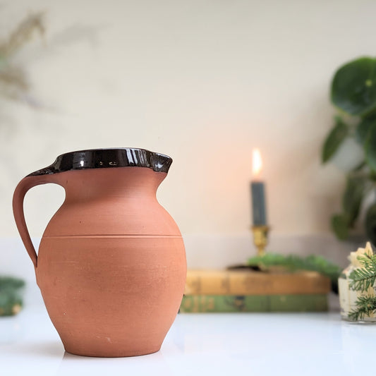 Terracotta Slipware Jug (Brown)