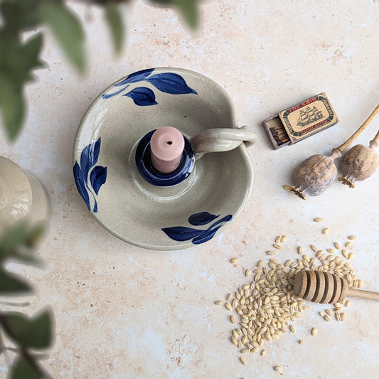 Studio Pottery Candleholder