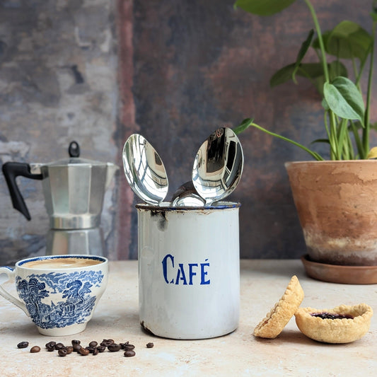 Enamel Coffee Canister