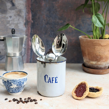 Enamel Coffee Canister