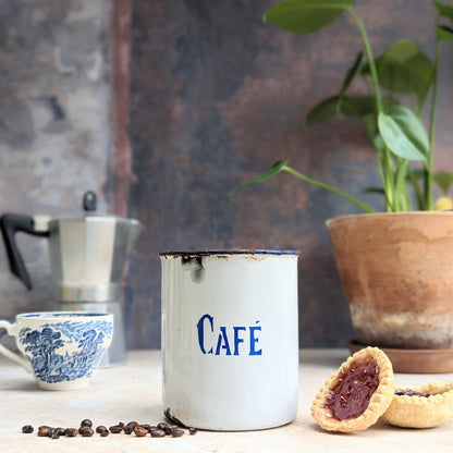 Enamel Coffee Canister