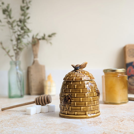 Bee Honey Jar Pot