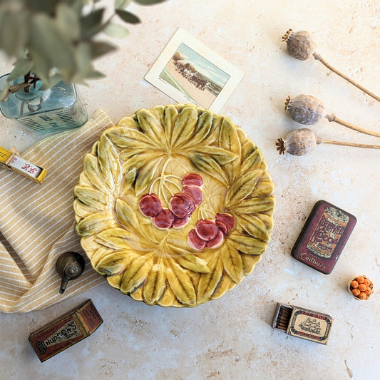 Pair of Sarreguemines Majolica Plates (2)